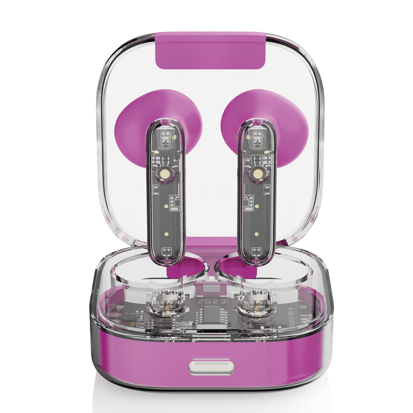 Binden Audífonos Intrauriculares con Micrófono Onepops Funky, Inalámbrico, Bluetooth, Rosa