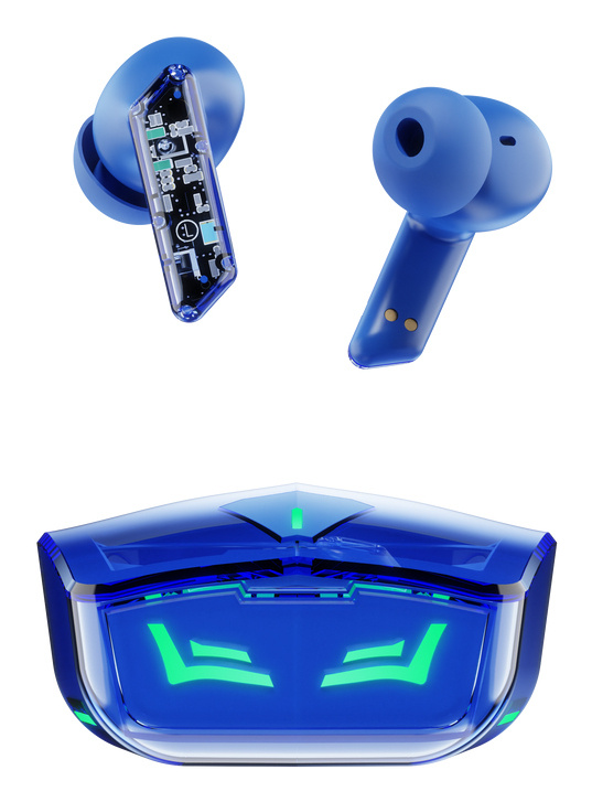 Binden Audífonos Intrauriculares con Micrófono Dark Ninja, Inalámbrico, Bluetooth, Azul