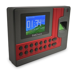 BioCheck Lector de Huella Digital TA-200, 500DPI,  USB 2.0, Gris/Rojo