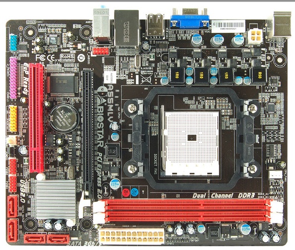 Biostar T. Madre micro ATX A55MLV Ver. 6.x, S-FM1, 16GB DDR3 para AMD A series, AMD E2 series 