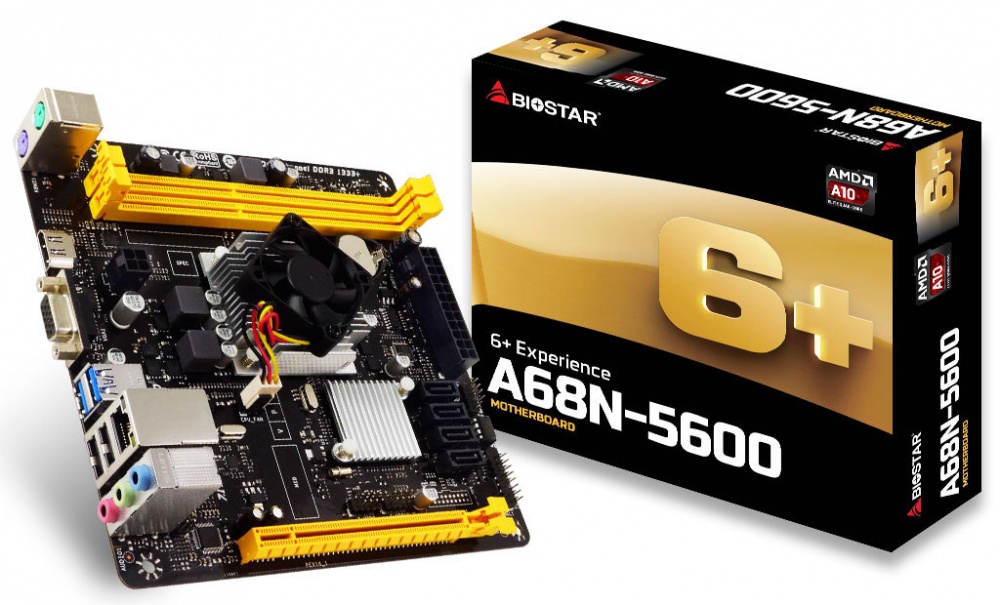 Tarjeta Madre Biostar Mini-ITX A68N-5600, AMD A68H, HDMI, 32GB DDR3 para AMD