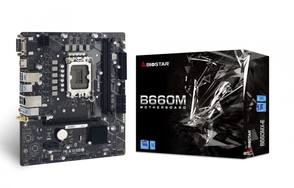 Tarjeta Madre Biostar Micro ATX B660MX-E, S-1700, Intel B660, HDMI, 64GB DDR4 para Intel ― Requiere Actualización de BIOS para Procesadores Intel 13va. Generación