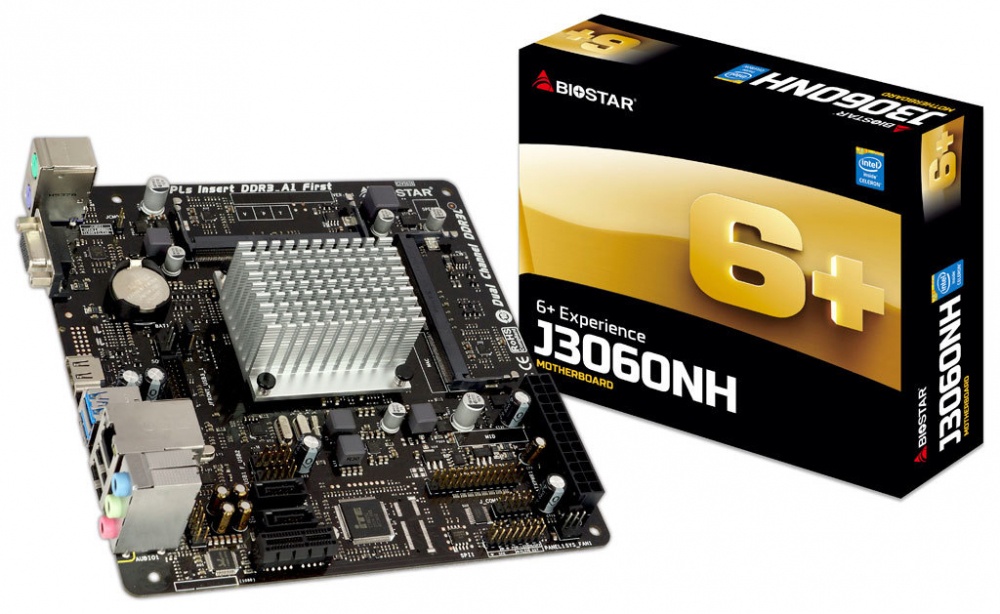 Tarjeta Madre Biostar mini ITX J3060NH, Intel Celeron J3060 Integrada, HDMI, 16GB DDR3L