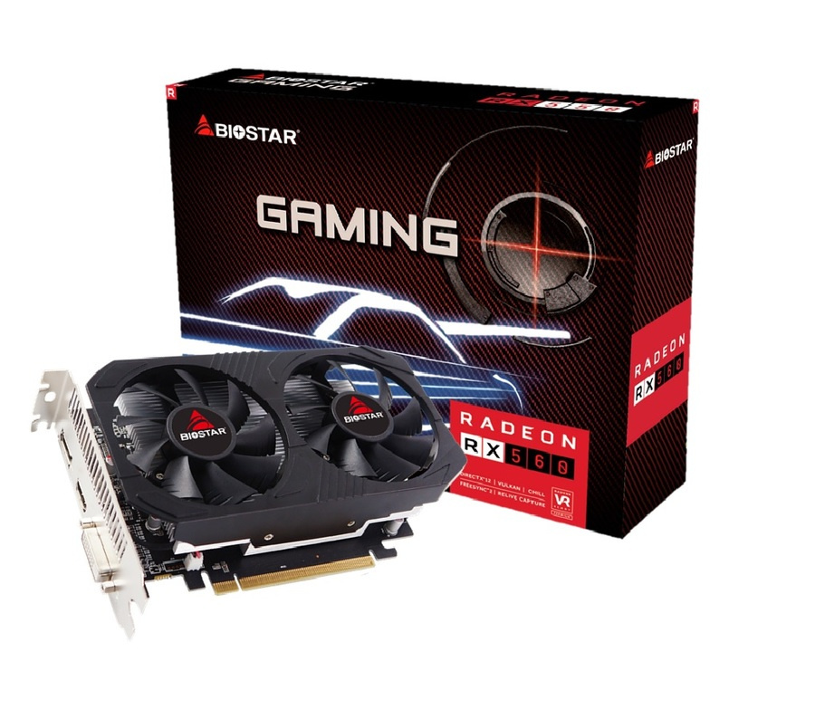 Tarjeta de Video Biostar AMD Radeon RX 560, 2GB 128-bit GDDR5, PCI Express 3.0