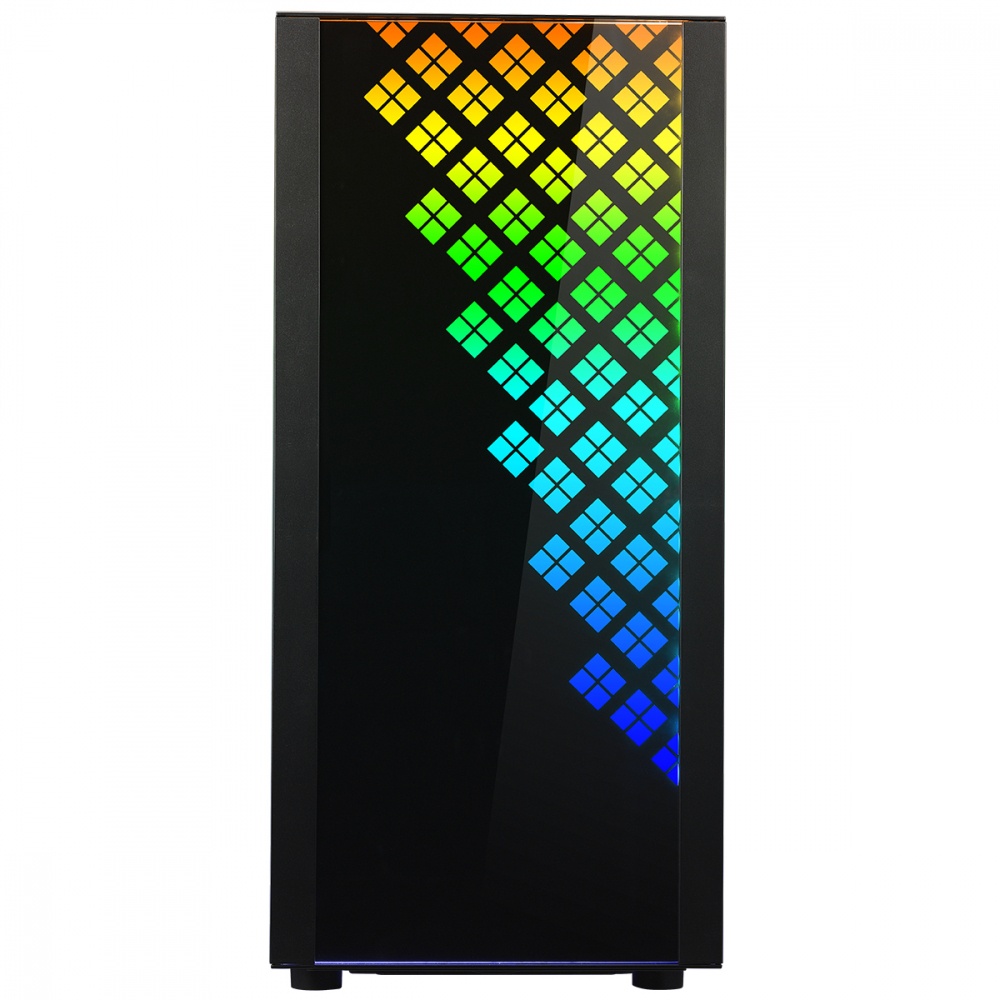 Gabinete BitFenix Dawn TG con Ventana RGB, Tower, ATX/EATX/Micro ATX/Mini-ITX, USB 3.2, sin Fuente, Negro