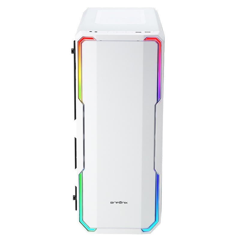 Gabinete BitFenix ENSO con Ventana RGB, Torre, Mini-ITX/MicroATX/ATX/E-ATX,USB 3.1, sin Fuente, Blanco