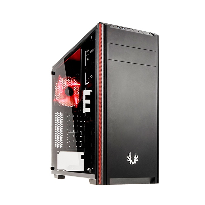 Gabinete BitFenix Nova TG con Ventana, Midi-Tower, ATX/Micro-ATX/Mini-ITX, USB 3.2, sin Fuente, Negro
