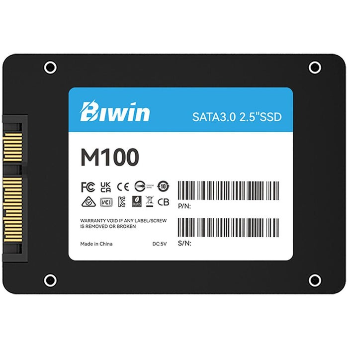SSD Biwin M100, 128GB, 2.5", 450MB/s Escritura, 500 MB/s Lectura, SATA III 