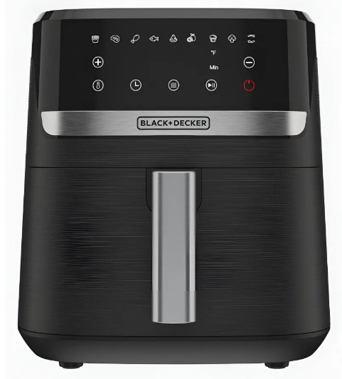 Black & Decker Freidora de Aire PURIFRY, 5.5 Litros, 1500W, 200 °C, Negro