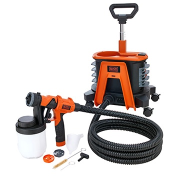Black & Decker Pistola de Pintura BDPH1200, Alámbrico, 0.9 Litros, 1200W, Naranja