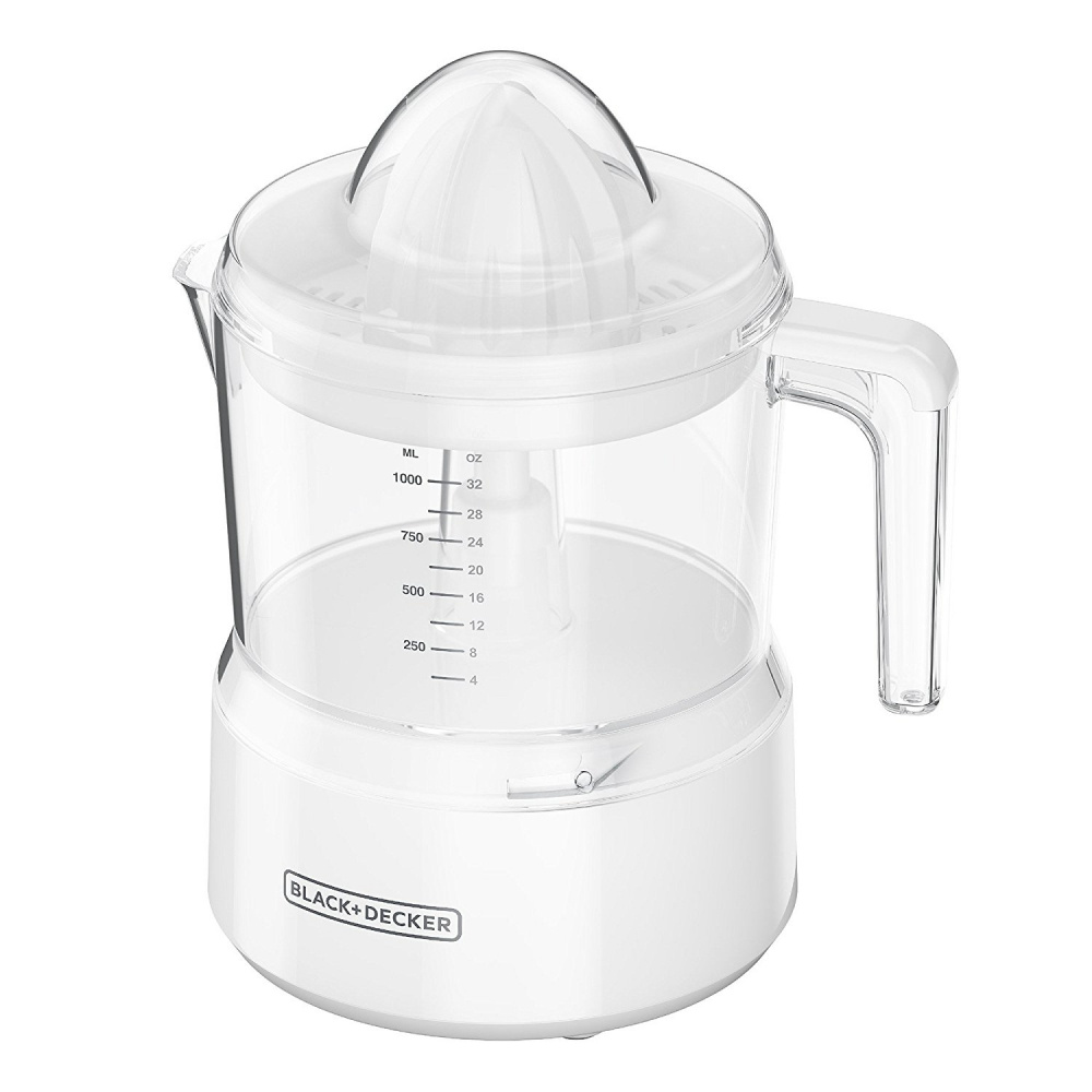 Black & Decker Exprimidor de Cítricos CJ650W, 1 Litro, 30W, Blanco 