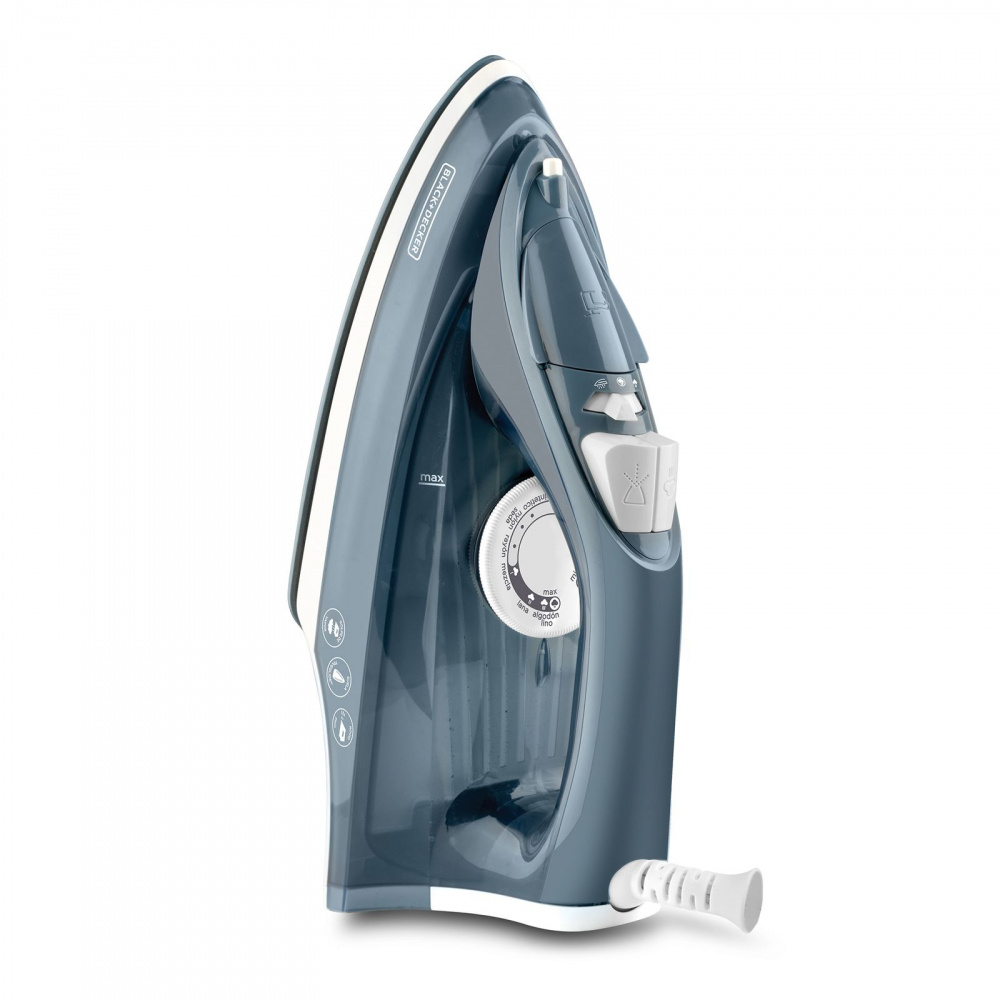Black & Decker Plancha Vapor IRBD300, 1.200W, 250ml, Azul