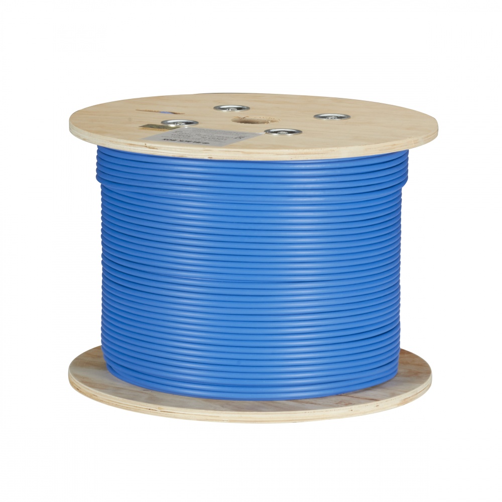 Black Box Bobina de Cable Cat6a UTP, 305 Metros, Azul