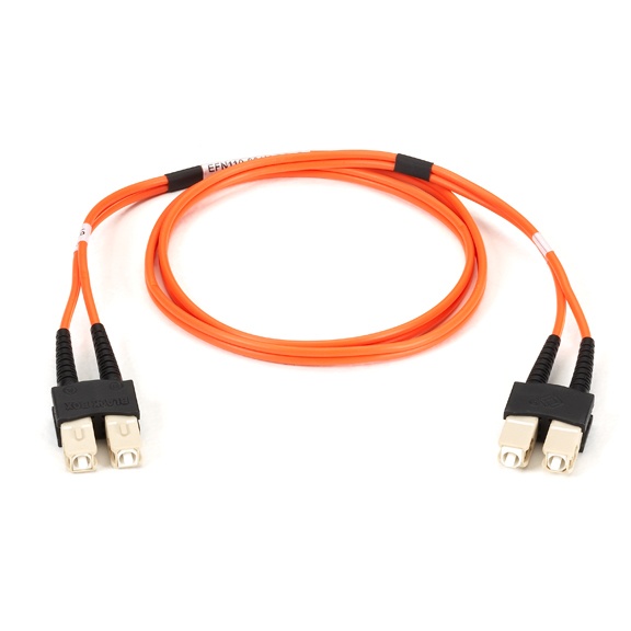 Black Box Cable Fibra Óptica Dúplex Multimodo SC Macho - SC Macho, 1 Metro, Naranja