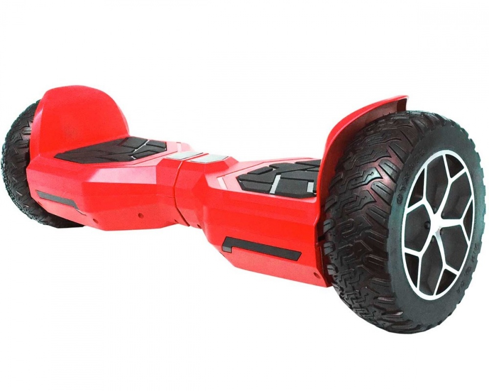 Blackpcs Hoverboard Eléctrico M408, 10 km/h, hasta 120kg, Negro/Rojo