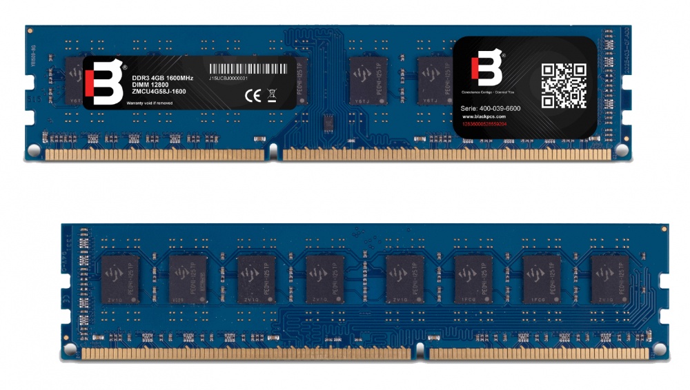 Memoria RAM Blackpcs DDR3, 1600MHz, 4GB, CLL11, SO-DIMM