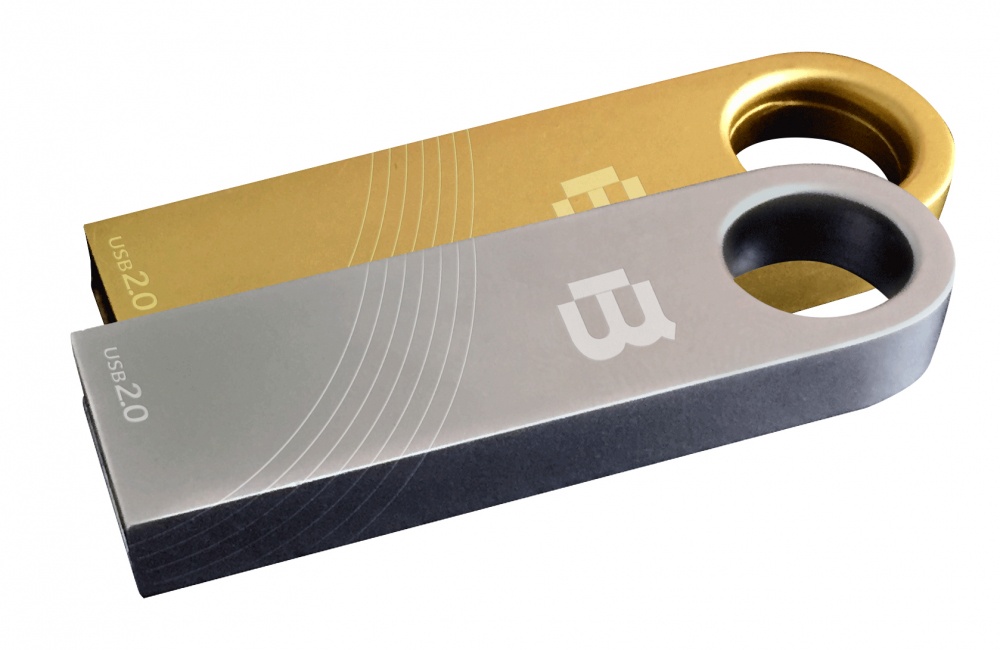 Memoria USB Blackpcs MU2106, 16GB, USB 2.0, Plata