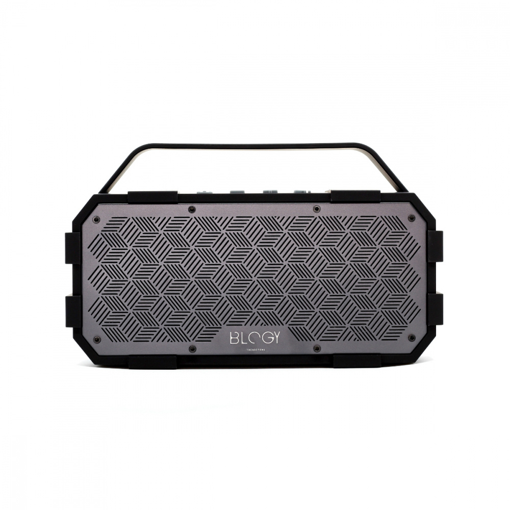 Blogy Bocina Powerbox, Alámbrico/Inalámbrico, Negro/Gris - Resistente al Agua