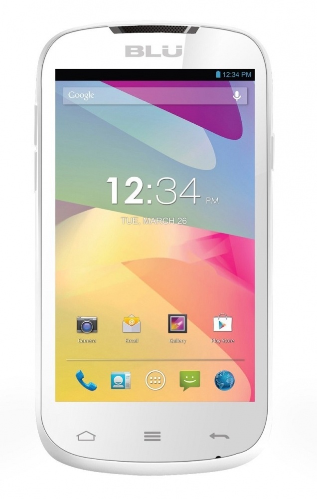 BLU Dash 4'', 480 x 800 Pixeles, Android 4.2, Bluetooth 4.0, WLAN, Blanco