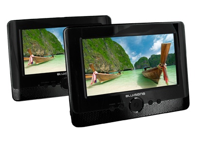 Blusens DVD Player con Pantalla P63, 7'', USB 2.0,  Negro