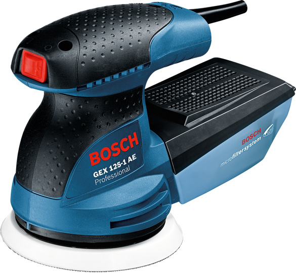 Bosch Lijadora Roto-Orbital GEX 125-1 AE, 250W, 5", Azul/Negro