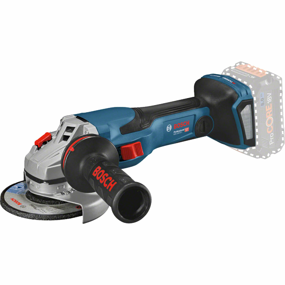 Bosch Mini Esmeriladora Angular GWS 18V-15 C, 18V, 4-1/2", Azul
