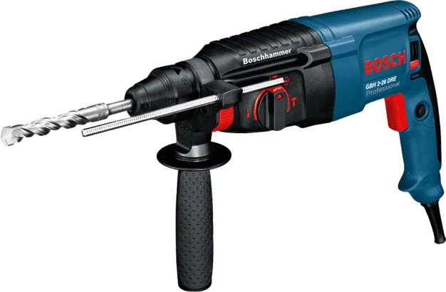 Bosch Rotomartillo Eléctrico GBH 2-26 DRE, Alámbrico, Reversible, 800W