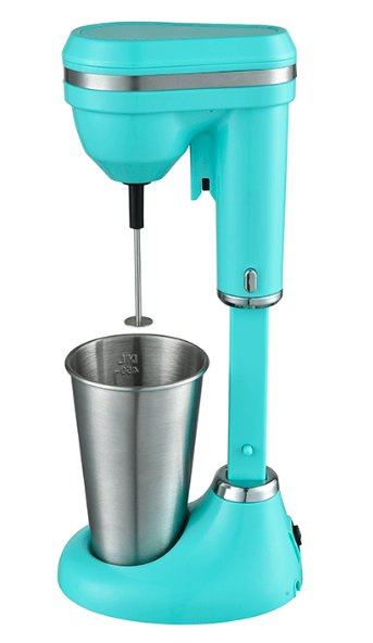 Brentwood Chocomilera SM-1200B, 450ml, 2 Velocidades, 100W, Turquesa/Acero Inoxidable