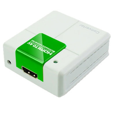 BRobotix Adaptador HDMI Hembra - 3x RCA Hembra, Blanco/Verde