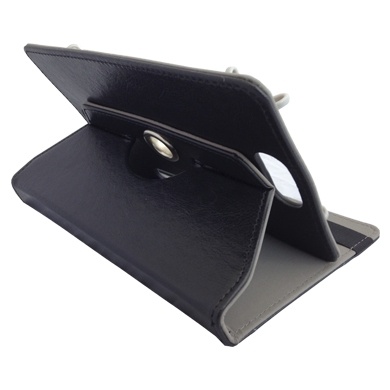 BRobotix Funda 360° de Cuero para Tablet 7'', Negro