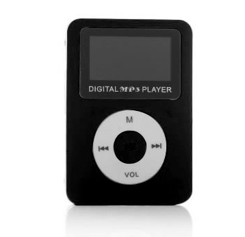 BRobotix Lector Micro SD y Reproductor MP3 con Pantalla y Bocina, USB 2.0, Negro