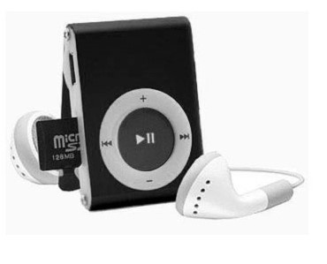 BRobotix Lector MicroSD y Reproductor MP3, USB 2.0, Negro