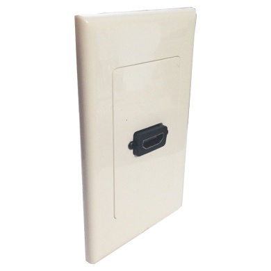 BRobotix Placa de Pared, HDMI, 1 Puerto, Blanco