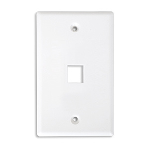 BRobotix Placa de Pared de 1 Puerto, Blanco