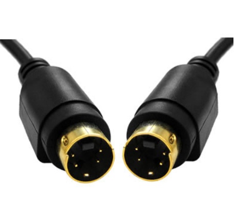 BRobotix Cable S-Video Macho - S-Video Macho, 7.5 Metros, Negro