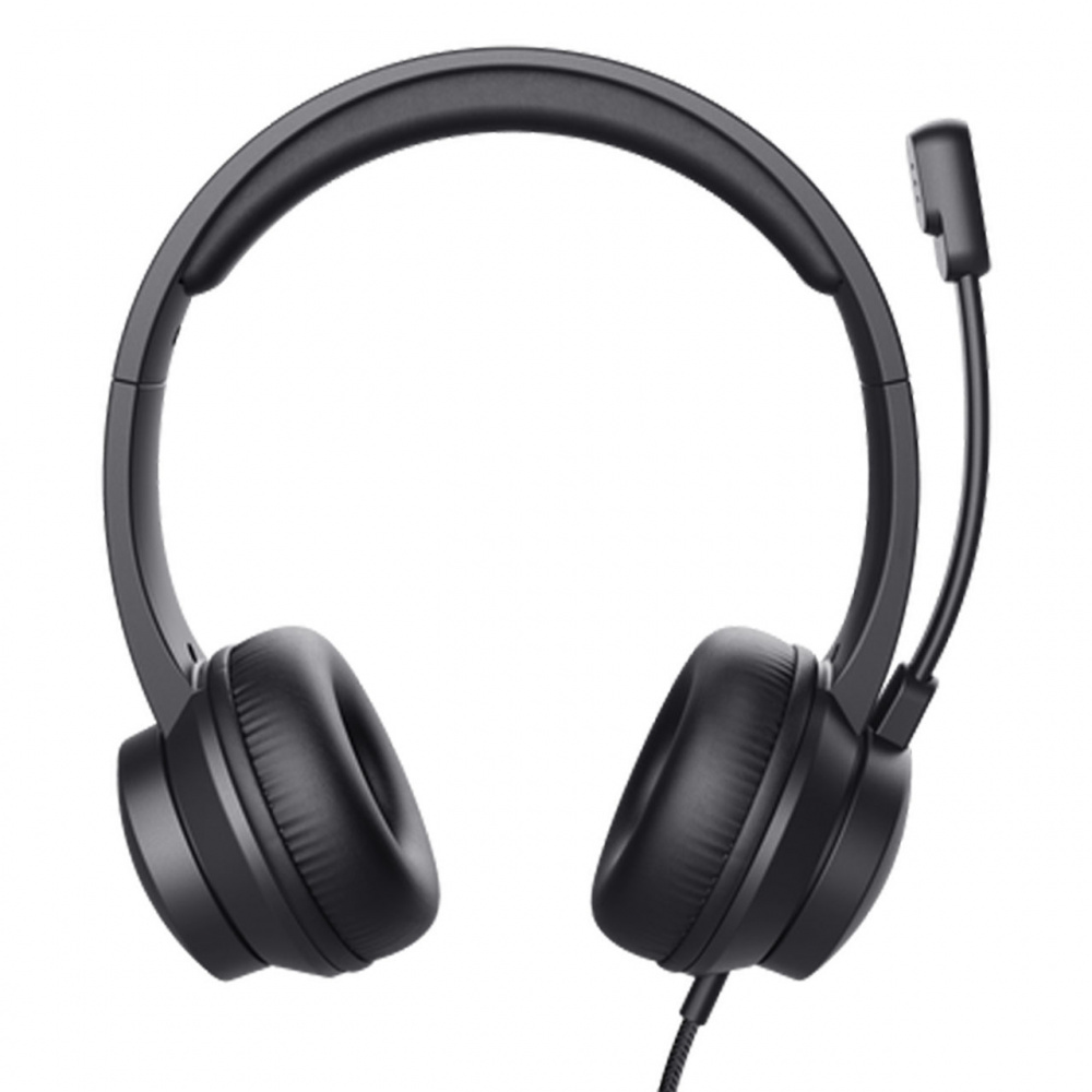 BRobotix Audífonos con Micrófono 406054, Alámbrico, USB, Negro