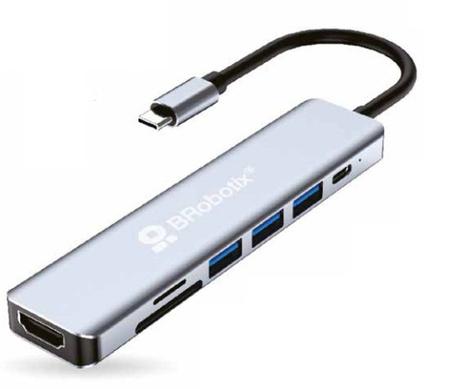 BRobotix Hub USB-C - USB-A 3.0, USB-C, 5 Gbit/s