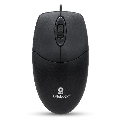 Mouse BRobotix Óptico K1, Alámbrico, USB, Negro