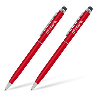BRobotix Lápiz Digital Stylus Duo Pack para Tablet, Rojo