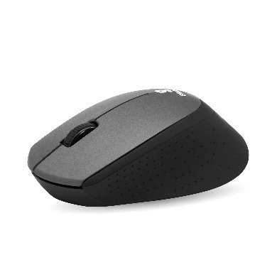 Mouse Ergonómico BRobotix Óptico 6000786, Inalámbrico, USB, 1000DPI, Negro/Gris