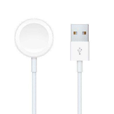 BRobotix Cable USB-A de Carga Magnética para Apple Watch, 1 Metro, Blanco