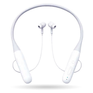 BRobotix Audífonos Intrauriculares Deportivos con Micrófono 6005903, Inalámbrico, Bluetooth, Blanco