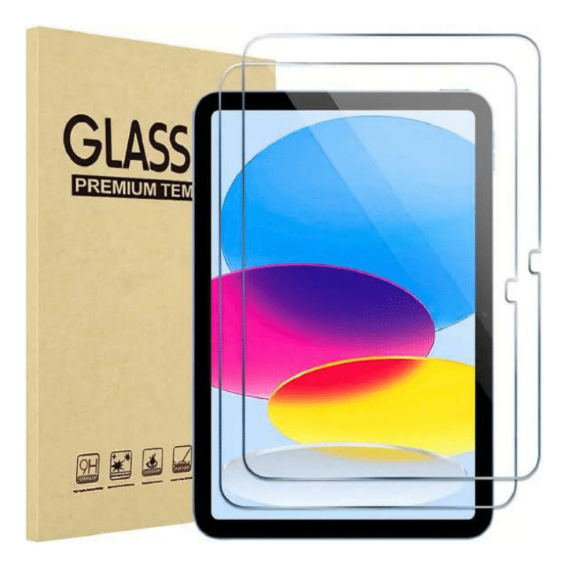 BRobotix Protector de Pantalla para iPad 10, 10.9", Vidrio Templado, Transparente