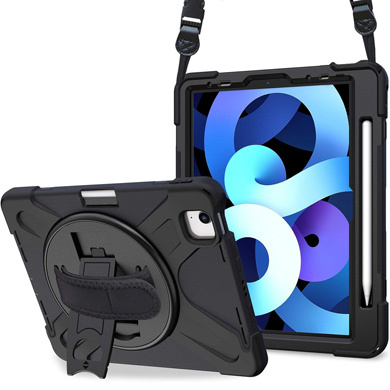 BRobotix Funda Uso Rudo para iPad Air 4/5 10.9”/iPad Air M2/iPad Pro 1ª/2ª/3ª/4ª Gen 11", Negro