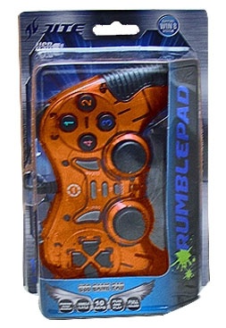 BRobotix Gamepad RumblePad, Alámbrico, USB 2.0, Cobre