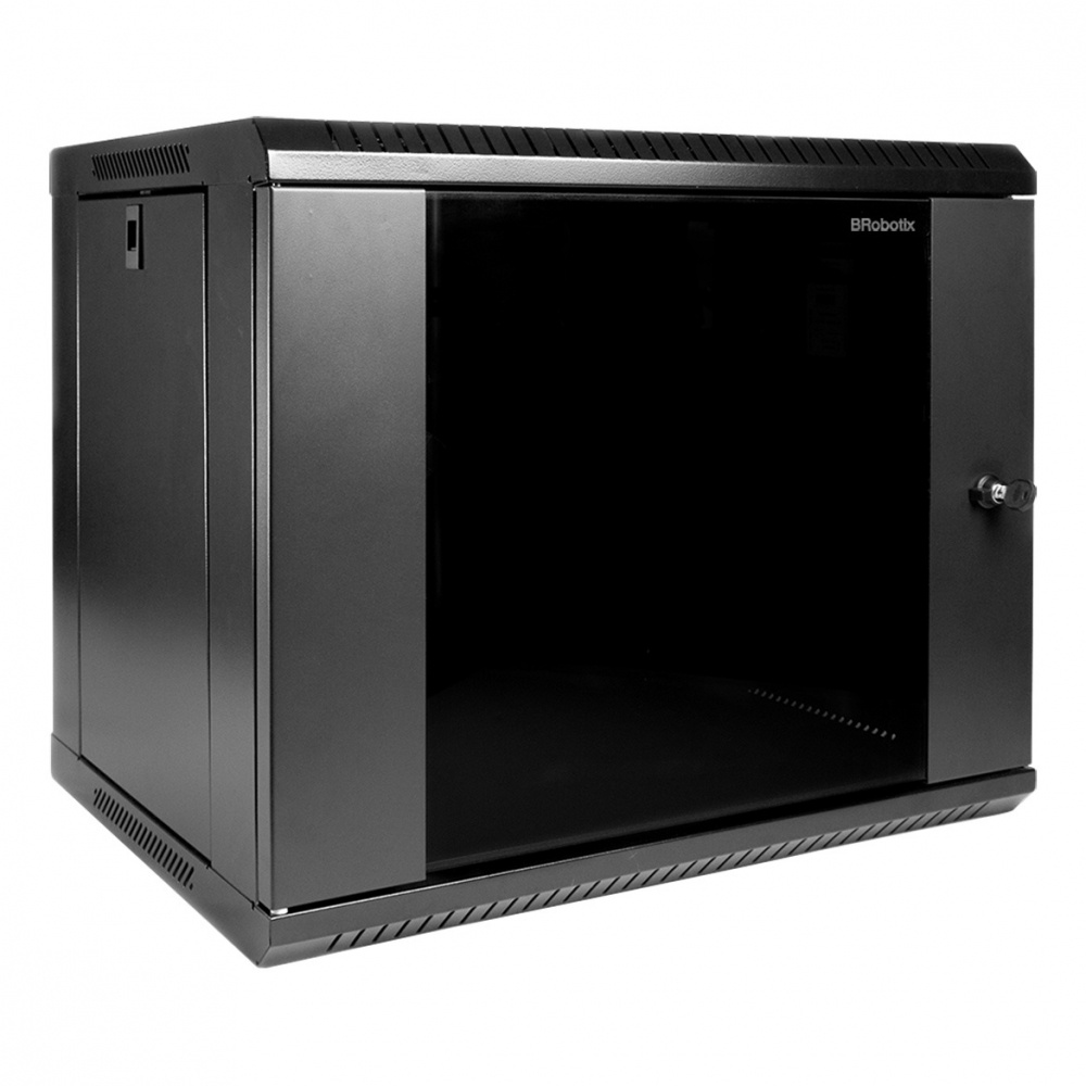 Brobotix Gabinete para Pared 19", 9U, hasta 40Kg, Negro