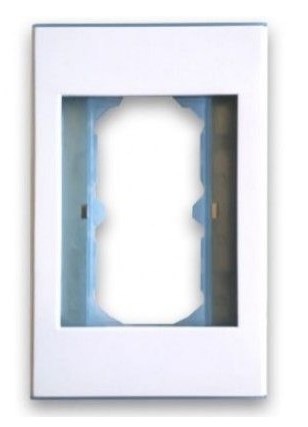 BRobotix Placa para Pared 938283, 1 Puerto, Blanco