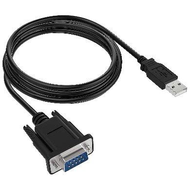 BRobotix Cable USB Macho - DB-9 Macho, Negro