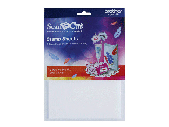 Brother Papel de Sellos CASTPS1, 3 Hojas de 6" x 8", para Scanncut