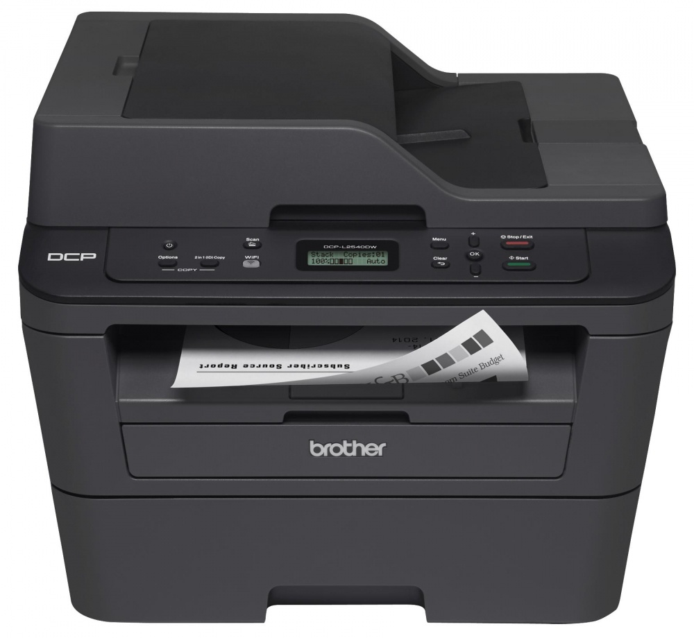 Multifuncional Brother DCP-L2540DW, Blanco y Negro, Láser, Inalámbrico, Print/Scan/Copy ― incluye Tóner Negro TN660, 2600 Páginas